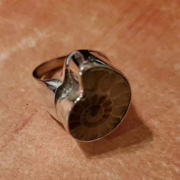 New Men's Ammolite 925 Silver Ring. - Picture 3 of 8